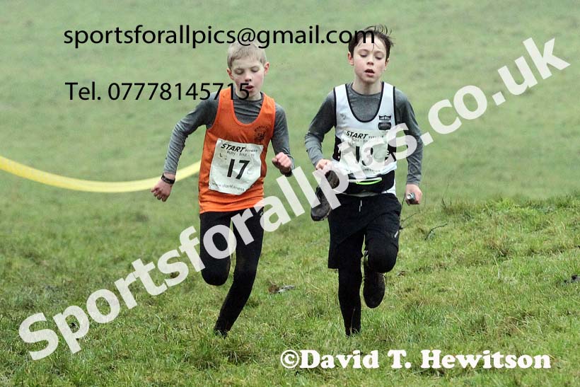 Boys under-13s, NECAA Junior Cross Country Relays, Thornley Farm, Peterlee, Saturday, December 12th. Photo: David T. Hewitson/Sports for All Pics